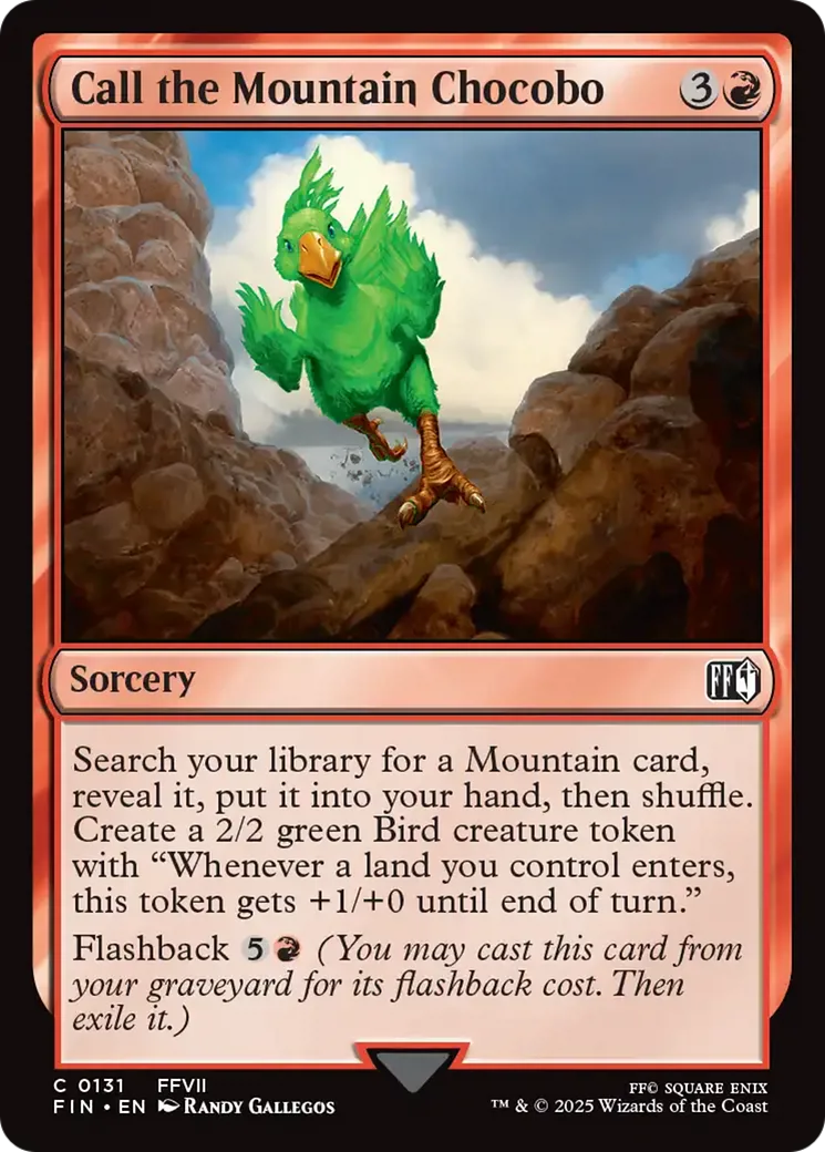 Call the Mountain Chocobo