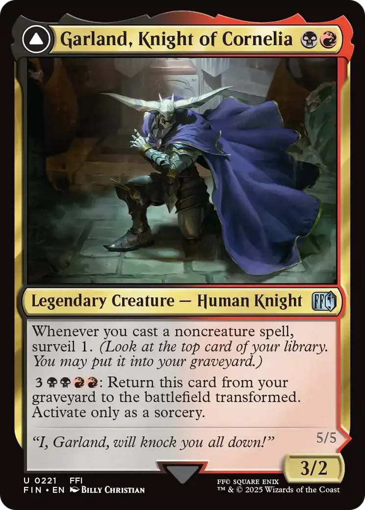 Garland, Knight of Cornelia