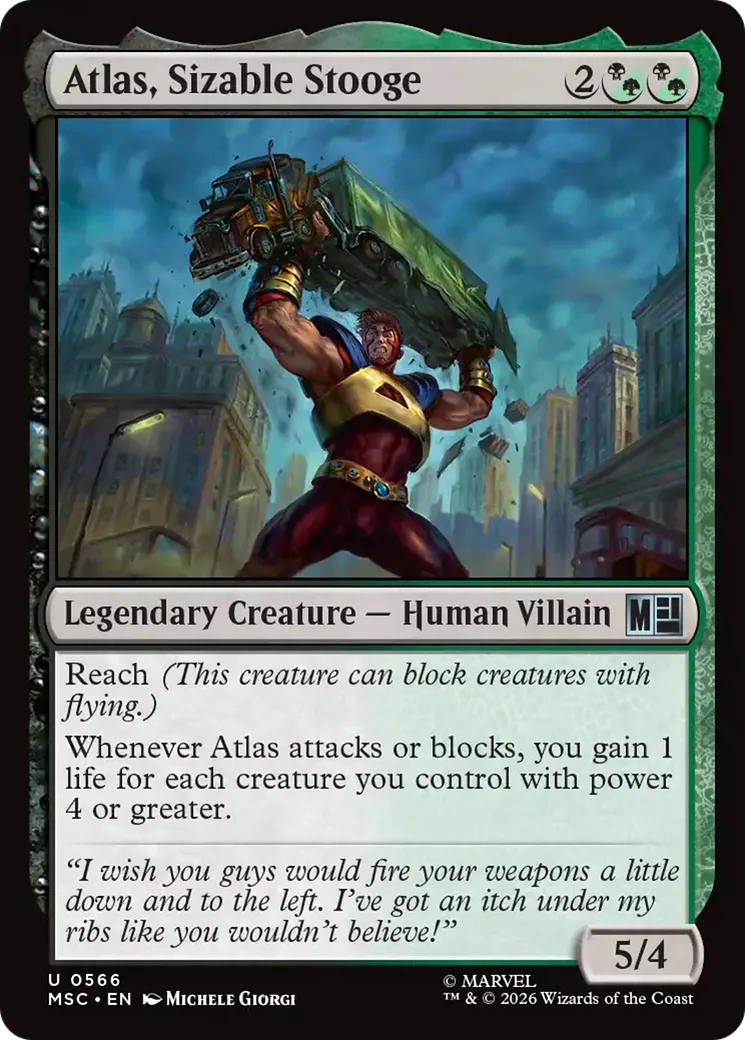 Atlas, Sizable Stooge