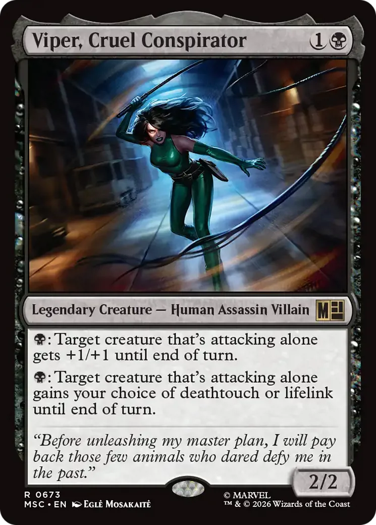 Viper, Cruel Conspirator
