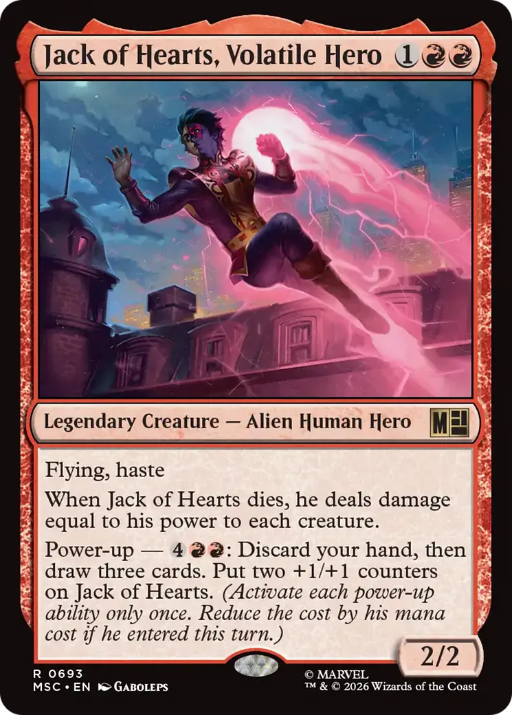 Jack of Hearts, Volatile Hero