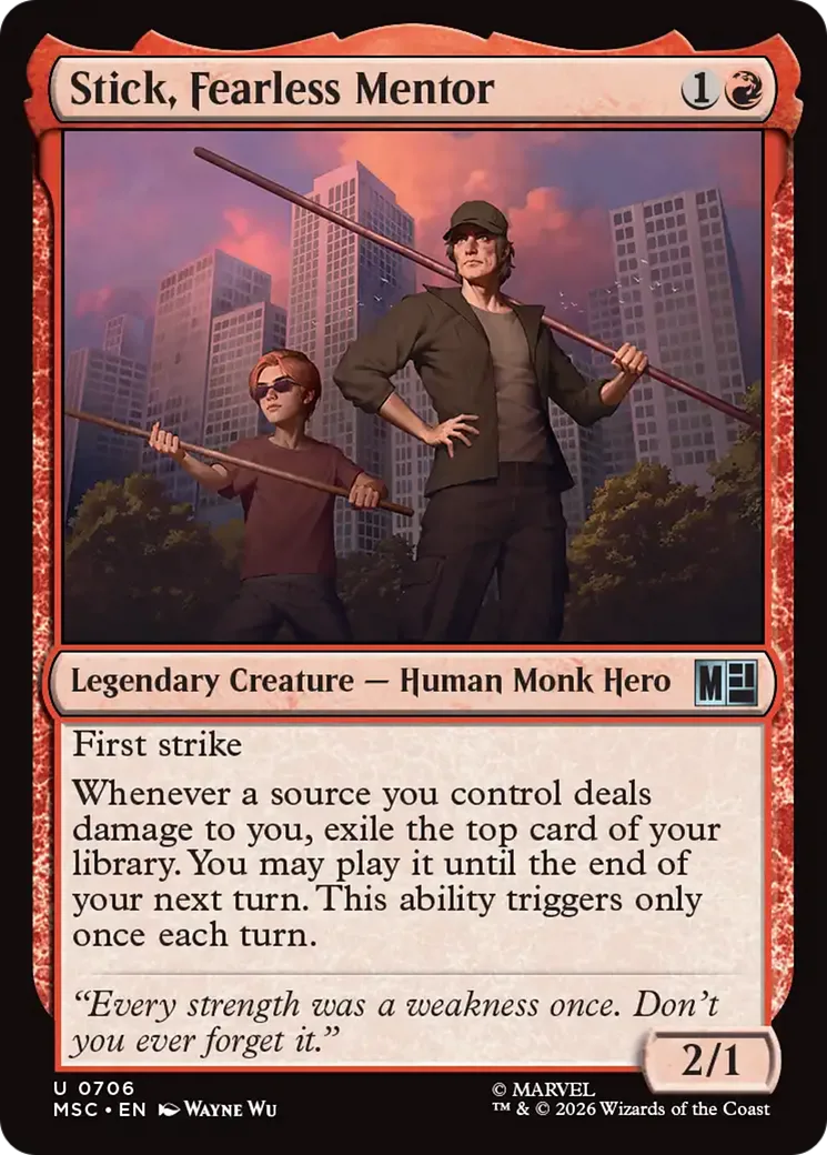 Stick, Fearless Mentor