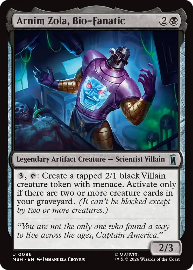 Arnim Zola, Bio-Fanatic