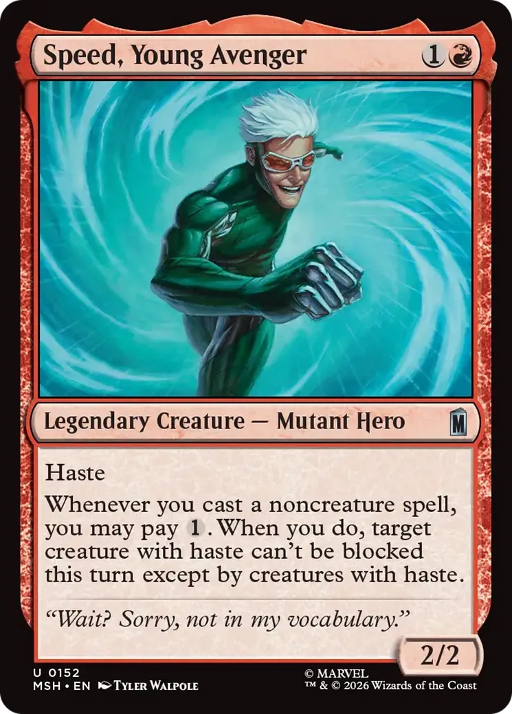 Speed, Young Avenger
