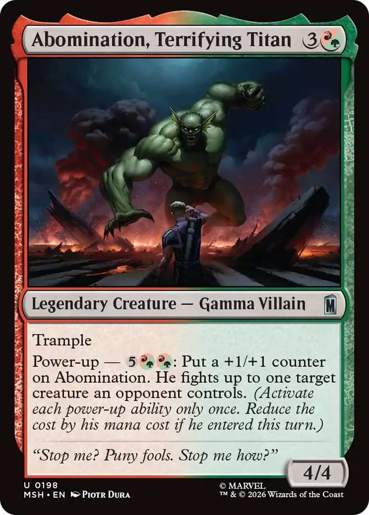 Abomination, Terrifying Titan