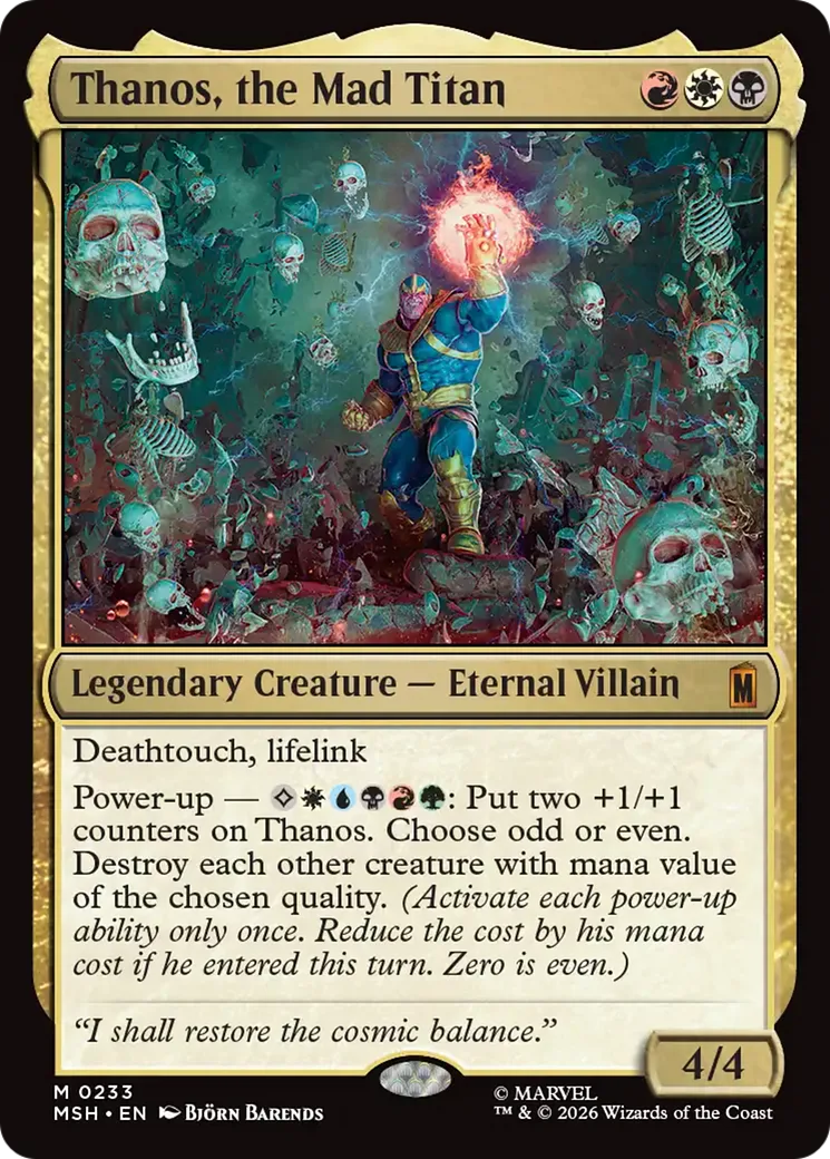 Thanos, the Mad Titan