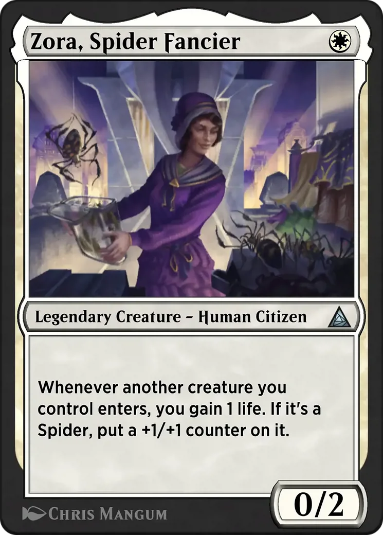 Zora, Spider Fancier