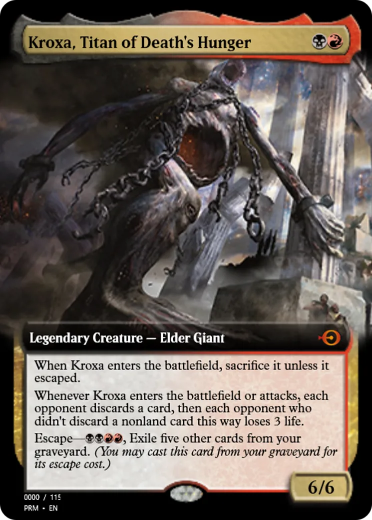Kroxa, Titan of Death's Hunger