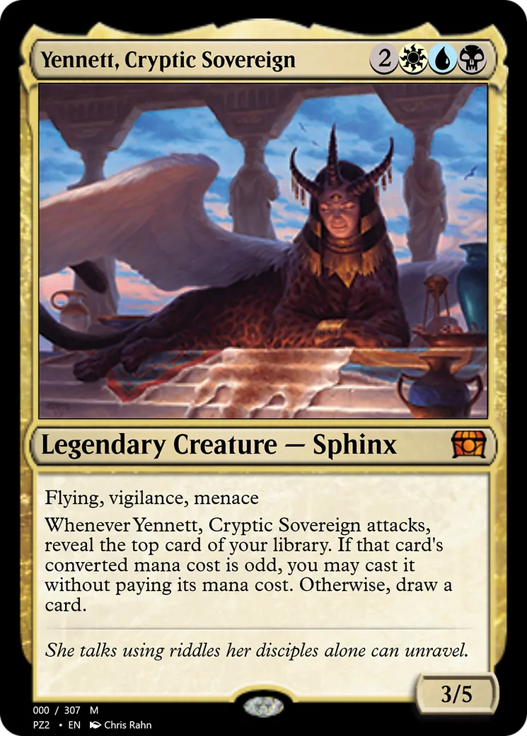 Yennett, Cryptic Sovereign