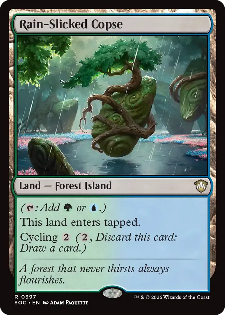 Rain-Slicked Copse