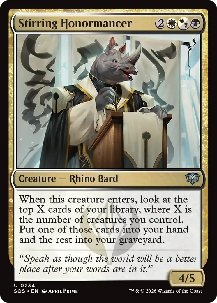 Stirring Honormancer