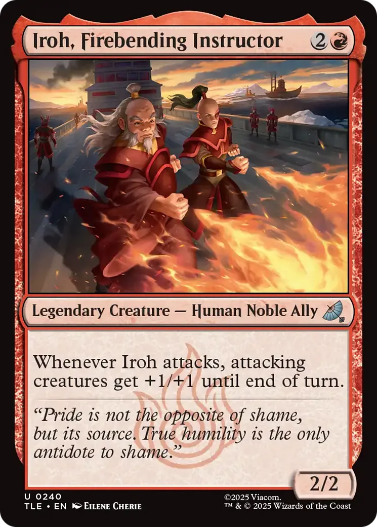 Iroh, Firebending Instructor