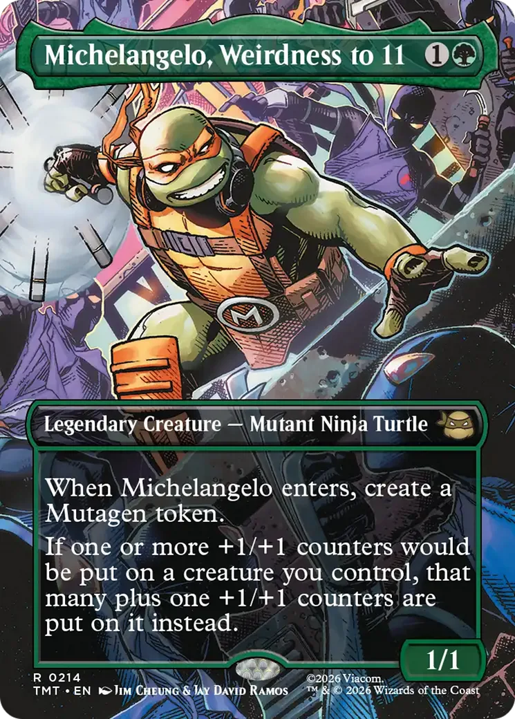 Michelangelo, Weirdness to 11